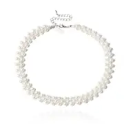 Culturesse Bambi Adjustable Fine Line Choker Fashion Stimulated Pearl Jewellery