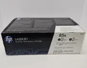 Genuine HP LaserJet 85A Toner Cartridges - 2 Pack Black. New, Sealed OEM