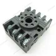 Power Relay Socket Base PF083A Screw Terminal 8pin for Time Relay Din Rail Round
