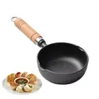 Cast Iron Oil Pouring Pan Small Frying Saucepan Seasoning Milk Pan Mini Soup Pot