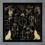 60X60CM絨布羅牌塔桌布塔牌羅牌專用桌遊神祕學背景墊子TAROT CLO-AS0308