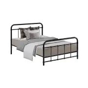 Bed Frame Metal Bed Frame LEO - Single (Black)