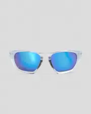 [Oakley] Oakley Men's Lateralis Sunglasses in Matte Clear/Prizm Sapphire One Size Matte Clear/Prizm Sapphire