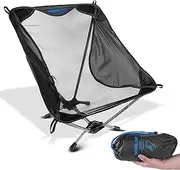 TREKOLOGY YIZI LITE Ultralight Camping Chair – Compact Folding Chair for Backpacking, Hiking & Beach – Portable, Low Profile, Supports 110kg – Durable & Lightweight (Only 780g)