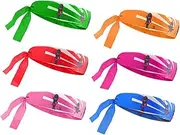 [GOOHOCHY] Versatile Samurai Victory Headband 6 Pack Ninja Headbands for Karate Classes Costume Parties Daily Wear