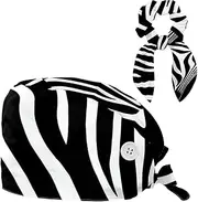 [YTYVAGT] Scrub Caps Women,Scrub Hats Suitable for Women,Animal Stripe Zebra Print