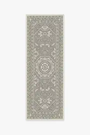 75' x 215' | Machine Washable Runner Rug | Kid & Pet Friendly | Indoor Rug | Almana Black & White Rug | Ruggable