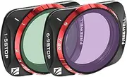 Freewell VND Filters 2-Pack Variable ND 1-5 Stop, 6-9 Stop for Osmo Pocket 3 - Adjust Exposure in Real-time