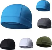 [DEARMAMY] Cycling Cap for Men Quick Dry Running Hat Comfortable Headband Beanie for Outdoor Activities Black