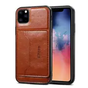 For iPhone 11 Pro Max Dibase TPU + PC + PU Wild Horse Texture Protective Case Wallet, Brown