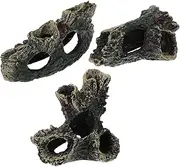 ifundom 3pcs Aquarium Wood Decor Natural Driftwood Ornaments for Betta Fish Tanks Freshwater Aquarium Log Cave Decoration Durable Versatile Landscape