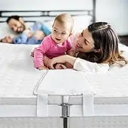 ALOFTT Bed Bridge, Twin to King Bed Bridge, Converter Kit for Twin Beds, Gap Filler Pad with Strap, Quickly Create King Size Bed, Mattress Connector for Guest Room