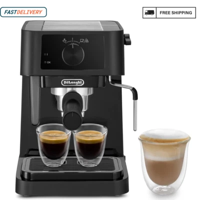 Delonghi Stilosa Manual Espresso Coffee Machine EC230.BK Black