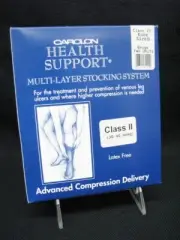 Pair Carolon Health Support 30-40 mmHg Medical Compression Knee High Size D; New