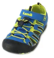 NEW in Box Youth KAMIK Sneakers #J HK4594 BLE Size 5 US CRAB Blue & Lemon