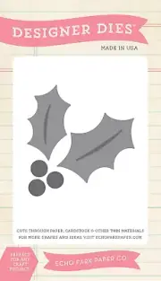 Echo Park Paper Holiday Holly Die Set