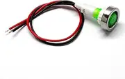 [tooloflife] 12V-400V LED Warning Light 3 Colors 10mm Indicator Lamp Car Van Boat Indicator Light Pilot Dash Dashboard Panel Warning Lamp Red/Green/Yellow