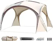 Camping Tent, 4-8 Person Dome Tent, Large Pavilion Tent, Waterproof and Sun Shading, Tents for Beach, Hiking, Camping, Outdoor Use