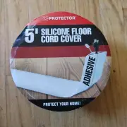 Floor Cord Cover X-Protector - Floor Cord Protector 5' (White)
