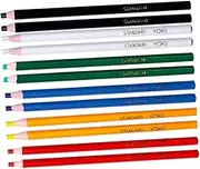12pcs Wax Markers Non-Cutting Drawing Crayons Peel-Off Pencil Set for Art Craft Projects