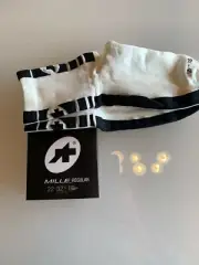 ASSOS Summer Socks Mille Regular 35-38 White Made In Italy New