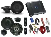 Pair ALPINE R-S65.2 300w 6.5" Coaxial+Pair Component Speakers+Alpine Amplifier