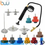 Head Gasket Leak Detector 14Pcs Coolant Radiator Pressure Tester Cooling System