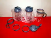 3 Pack Replacement 32oz Cup with Flip Top To-go Lid for NutriBullet 600w Blender