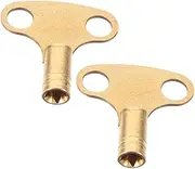 GLEAVI 2pcs Metal Radiator Bleed Key for Efficient Air Release Radiator Key for Quick Installation and Easy Operation Tool for Rv Heating Systems