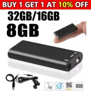 96 Hr Mini MP3 Digital Voice Activated Recorder 8 16 32GB Audio Recording