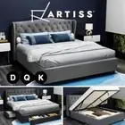 Artiss Bed Frame Double Queen King Size Gas Lift Storage Drawers Mattress Base