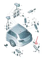 AUDI A4 B8 Rear Left Antenna Amplifier 8K9035225F NEW GENUINE