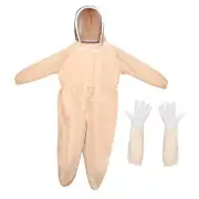 Full Body Beekeeping Suit with Gloves Researchers Ventilated Beekeeper Suit