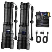 Flashlights High Lumens Rechargeable 90000 Lumens LED Flashlight Super Bright