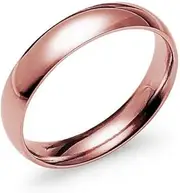 [Silverline Jewelry] 6mm Wedding Band Ring Men Woman Stainless Steel Rose Gold Tone Sizes 5-14