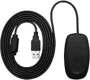 OSTENT USB Wireless Controller PC Laptop Receiver Compatible for Microsoft Xbox 360 Slim Game Color Black