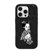 iPhone 16 Pro Impact Ring Stand Case MagSafe Compatible Bubble Tea by Shishidomia