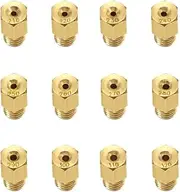 Carburetor Main Jets Kit Motorcycle Hex Style Brass 12Pcs Power Jet #90 - #440 Fuel Injector for Mikuni VM20 VM22 VM38 TM24 TM38 TMX Carb Pit Dirt Bike Replacement ZSDTRP…