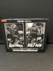 NECA UNIVERSAL MONSTERS TMNT CREATURE DOUBLE FEATURE LEO RAPH 2024 B&W New