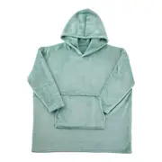 MyHouse Cosy Sherpa Hooded Blanket - Sage