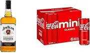 Jim Beam White Label Bourbon 1.125L & Coca-Cola Classic Soft Drink Mini Can Multipack 6 x 250 ml