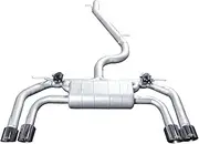 Muffler Tail Throat Applicable To Audi S3 Exhaust Muffler, Modified End Electronic Valve Exhaust Pipe, Moving Sound Wave Muffler exhaust tip
