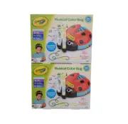 2-PACK Crayola Musical Color Bug Sensory Craft Toy 2 Years +