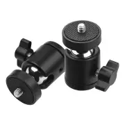2pcs Swivel Ball Head Tripod Head 360 Degree Rotating Mount Base F6J3