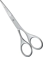 Suvorna 4.5" Mustache and Beard Scissors for Men - Grooming, Trimming, Facial Hair, Nose - Barber Scissors