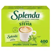 SPLENDA Stevia Zero Calorie Sweetener, Sugar Substitute Packets – 400 Count