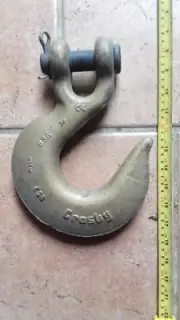 CROSBY Clevis Alloy Slip lifting foundry Hook 3/4" (20MM) Z53 WLL 8000kg 8T.