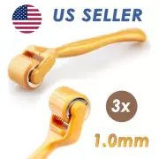 3 PCS Derma Micro Skin Roller 1.0mm Anti-aging, Scars, Beard, Hair Loss, Acne
