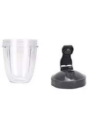 For Nutribullet Short Cup + Fliptop Lid - Suits Nutribullet 600 and 900 Models