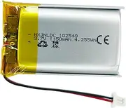 DC 3.7v 1150mAh 102540 Rechargeable Polymer Lithium Battery for Sena 50S Motorcycles Bluetooth Headset Intercom Battery Replacement DIY 3.7-5V Electronic Product